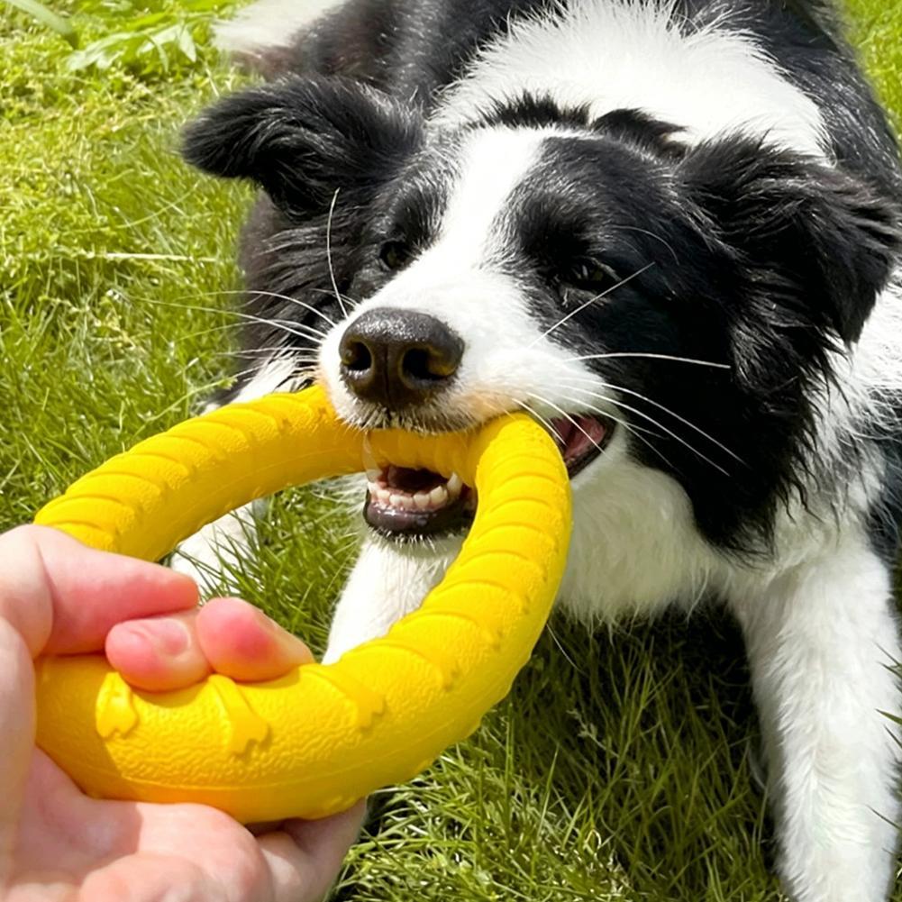 Indestructible Dog Chew Toy - Dog Ring Toys Indestructible Chewing Flying