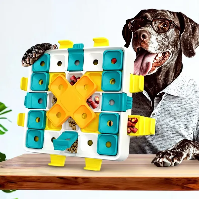 Dog Puzzle Feeder Toy - for ABS Modern Cute Educational Dog