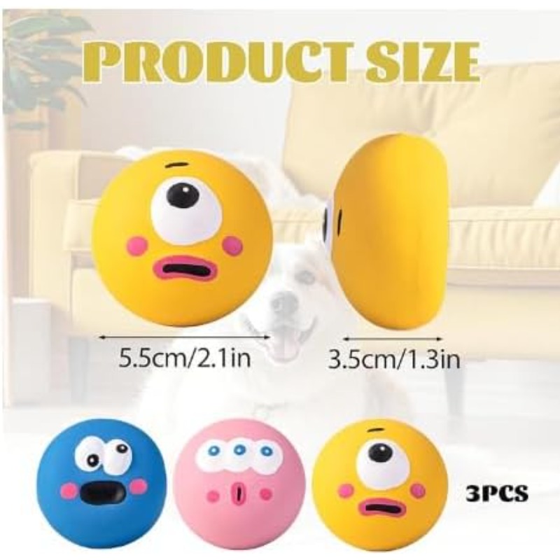 Interactive Squeaky Plush Dog Toy - 3PCS Pet Dog Sounding Toy with