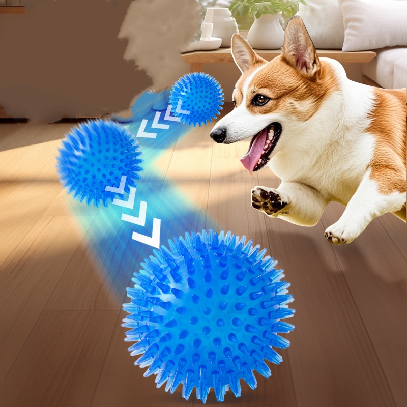 Pet Toy Ball for Cats And Dogs - Interactive Squeaky Plush Dog Toy 评论和价格