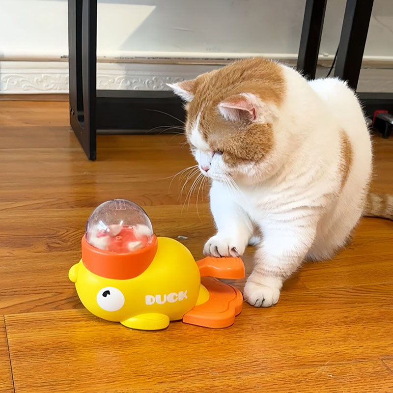 Yellow Duck-Shaped Interactive - Dog Puzzle Feeder Toy 评论和价格