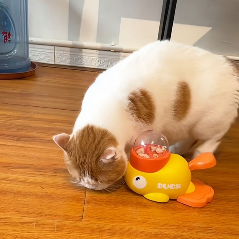 Yellow Duck-Shaped Interactive - Dog Puzzle Feeder Toy 评论和价格