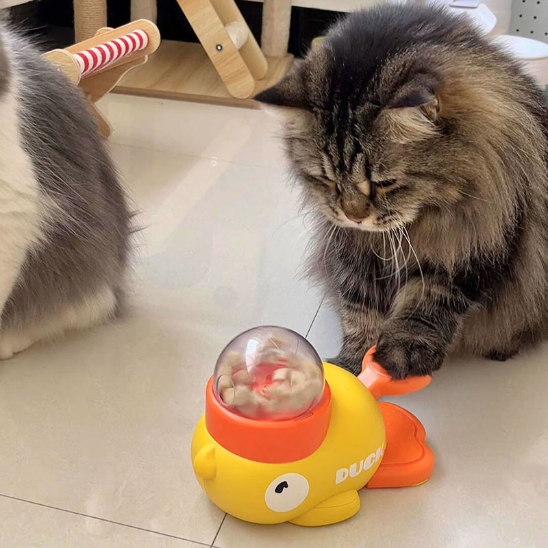 Yellow Duck-Shaped Interactive - Dog Puzzle Feeder Toy 评论和价格