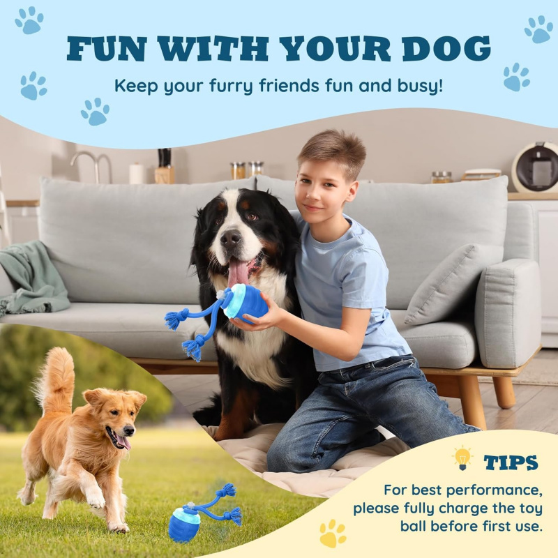 2026 Upgraded Automatic Moving - Automatic Moving Dog Ball 评论和价格
