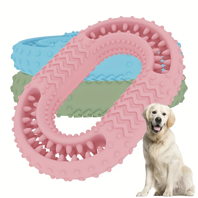 O-Ring Dog Chew Toy, TPR Pet T - Interactive Squeaky Plush Dog Toy 评论和价格