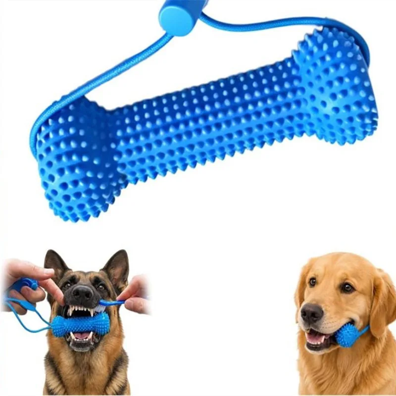 Reusable Dog Chew Toy Rubber B - Teeth Cleaning Dog Chew Bone 评论和价格