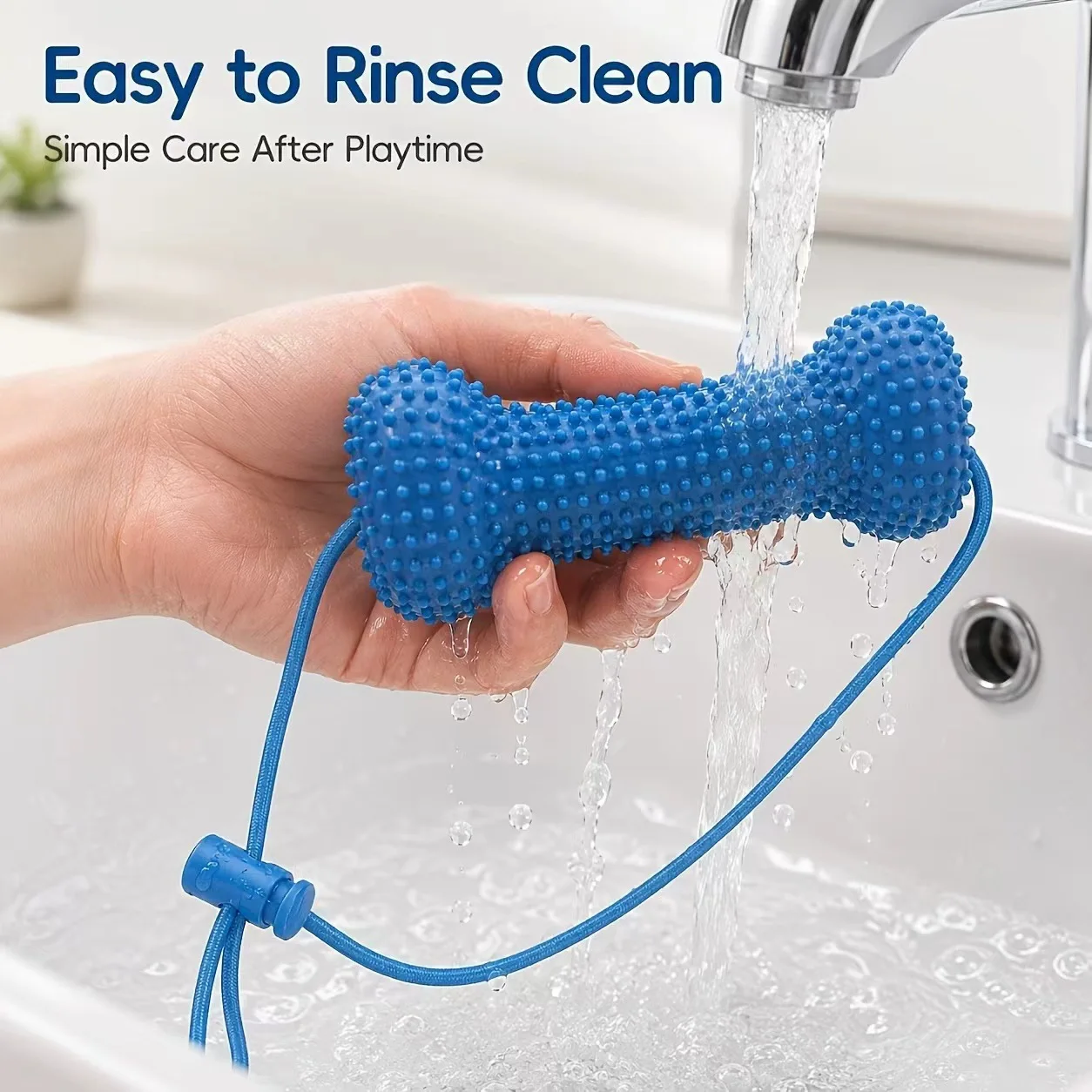Reusable Dog Chew Toy Rubber B - Teeth Cleaning Dog Chew Bone 评论和价格