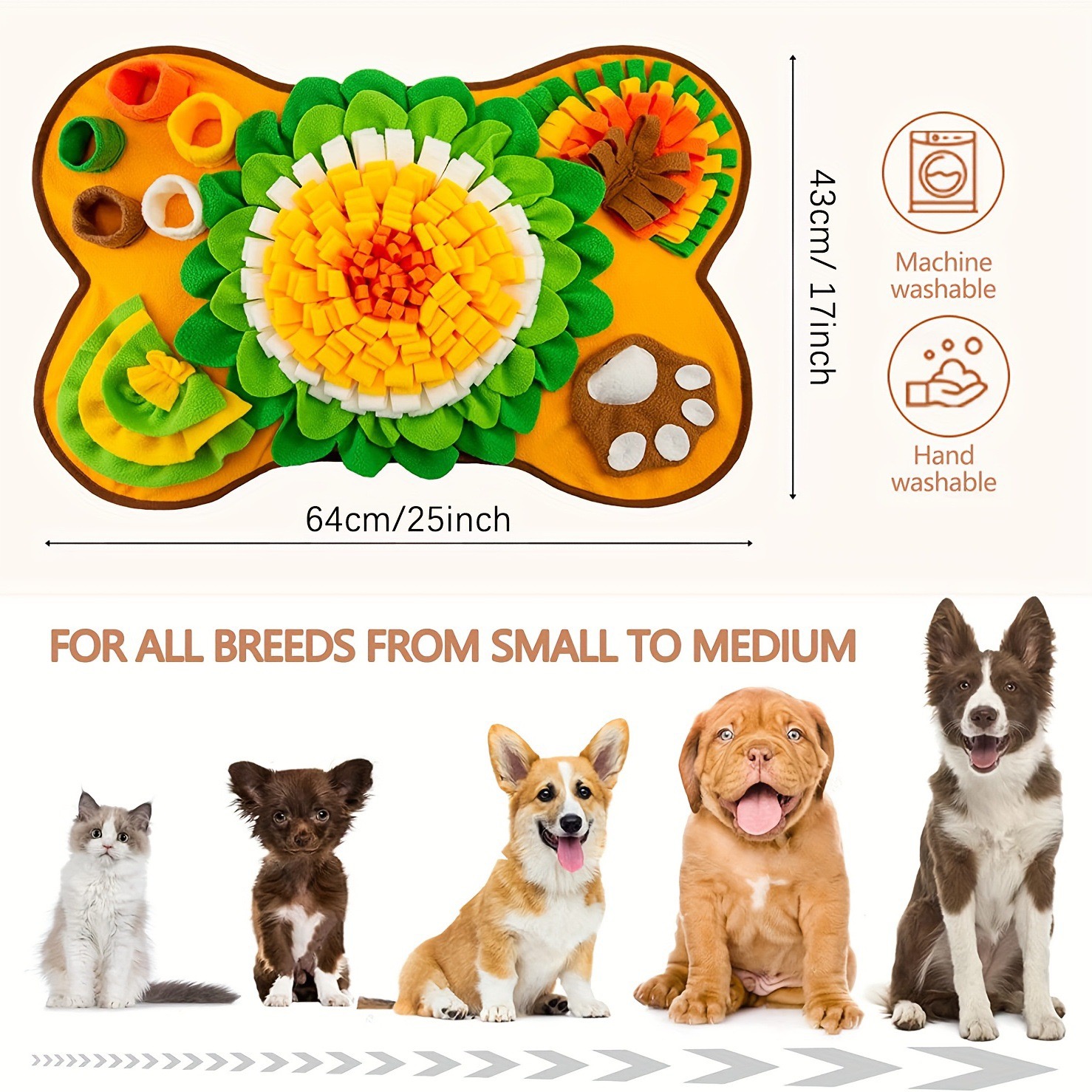 Pet Snuffle  for Small and Med - Snuffle Mat For Dogs 评论和价格
