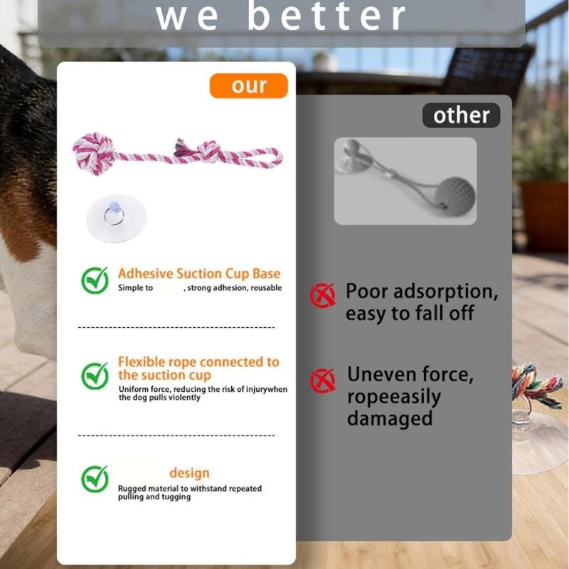 Interactive Dog Chewing Toy Tu - Suction Cup Dog Tug Toy 评论和价格