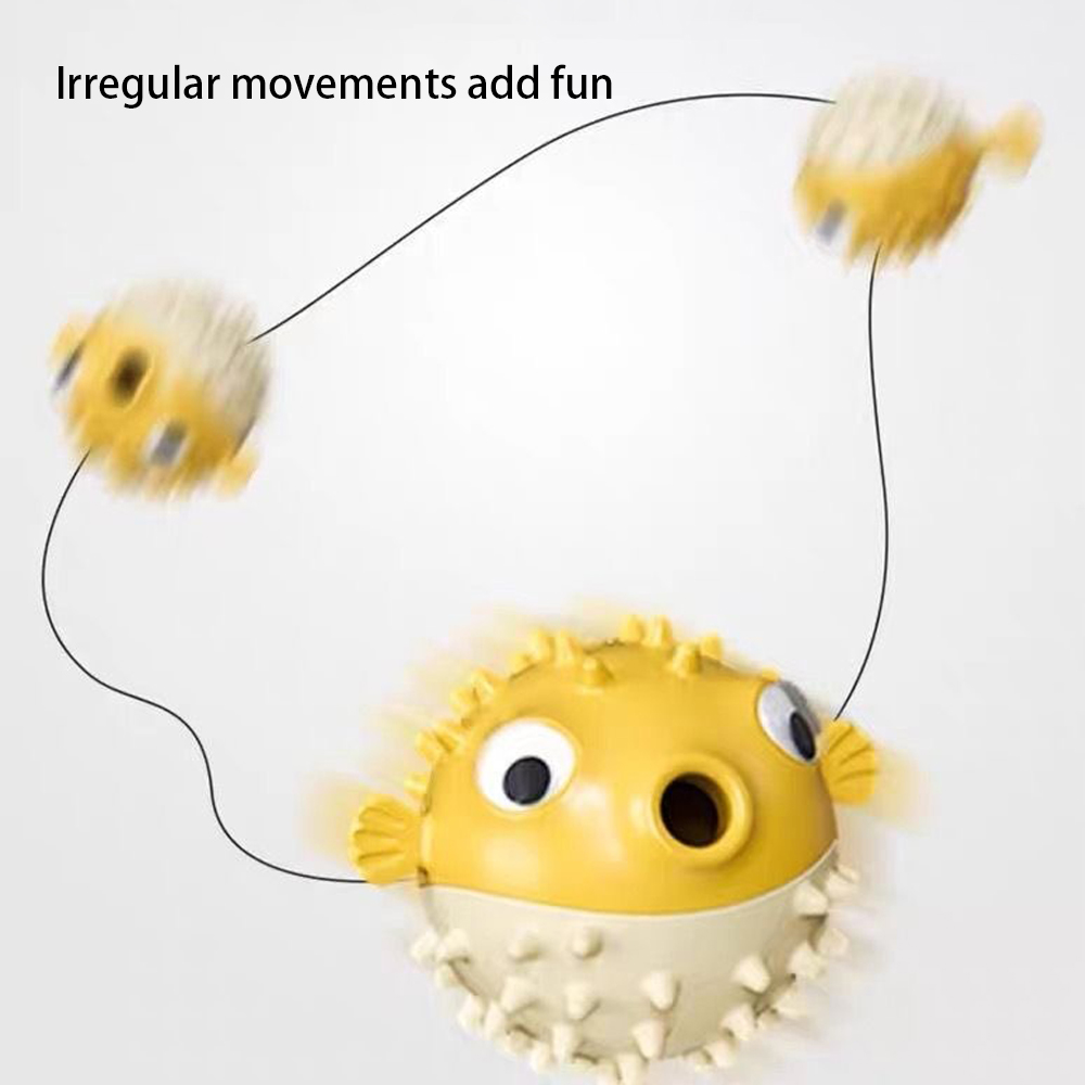 Bouncing Fish Dog Toys Relieve - Rubber Treat Dispensing Dog Toy 评论和价格
