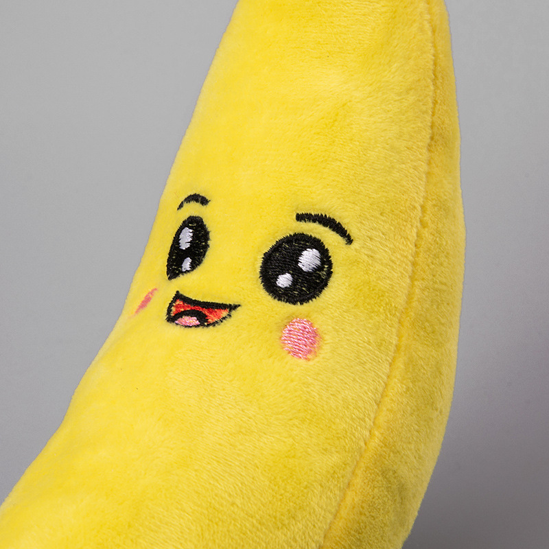 Squeaky Banana Plush Dog Toy D - Interactive Squeaky Plush Dog Toy 评论和价格