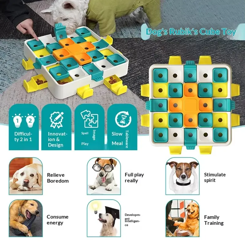 for ABS Modern Cute Educationa - Dog Puzzle Feeder Toy 评论和价格