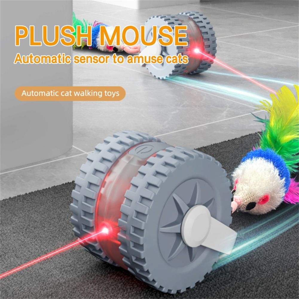 With Mouse Tail Infrared Laser - Laser Pointer Cat Toy Automatic 评论和价格
