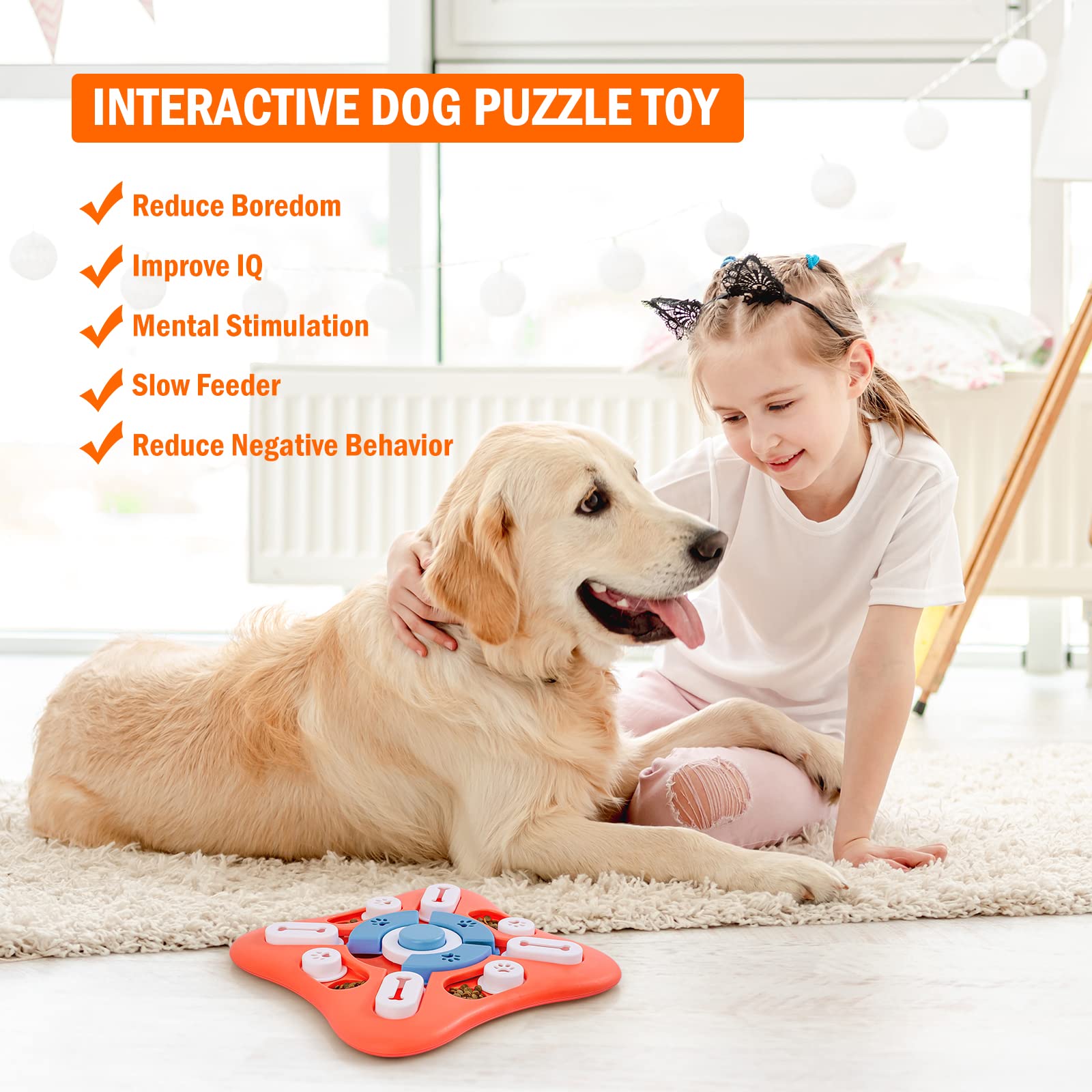 Puzzle Dog Toy Slow Feeder Lea - Dog Puzzle Feeder Toy 评论和价格