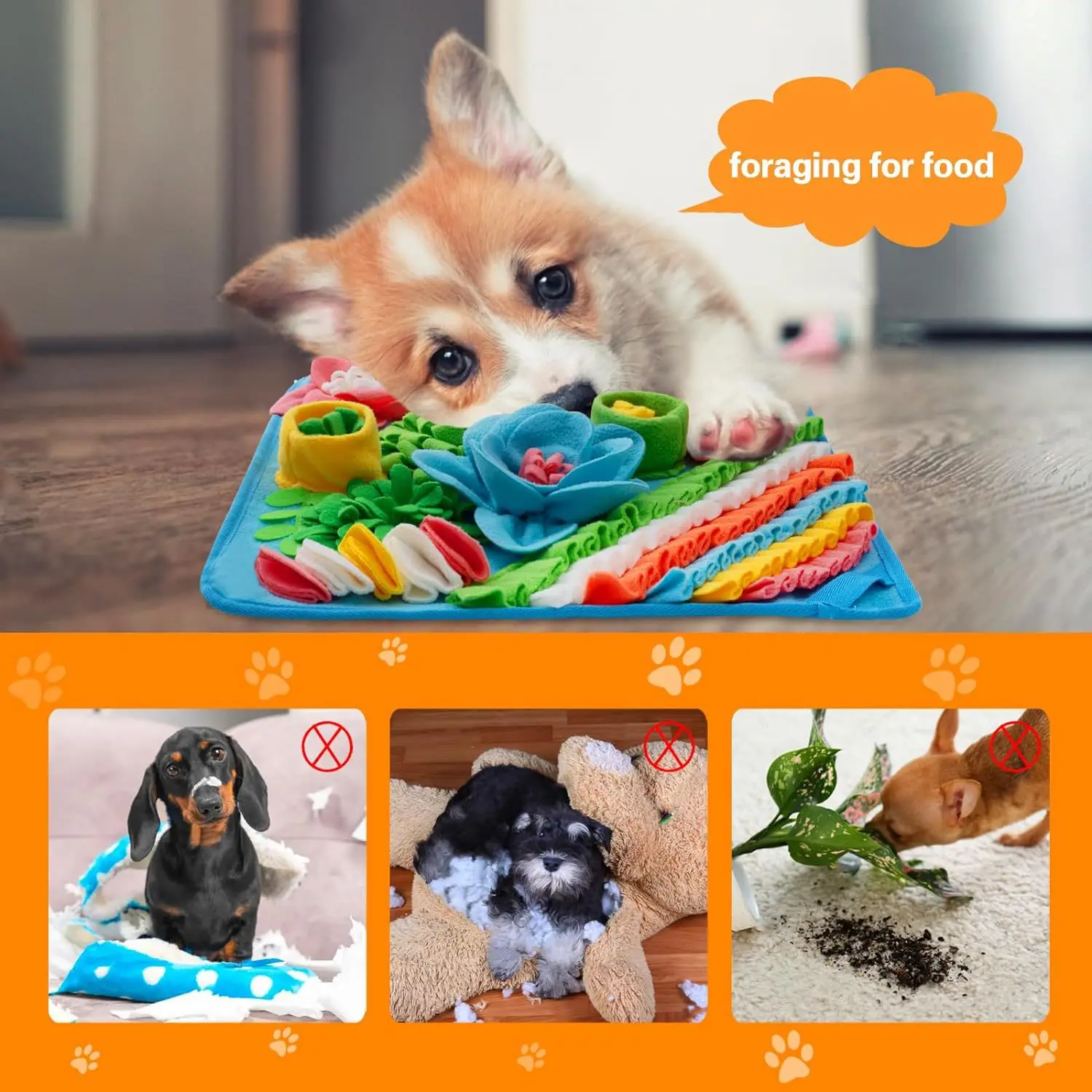 Snuffle Mat for Dogs Sniff Mat - Snuffle Mat For Dogs 评论和价格