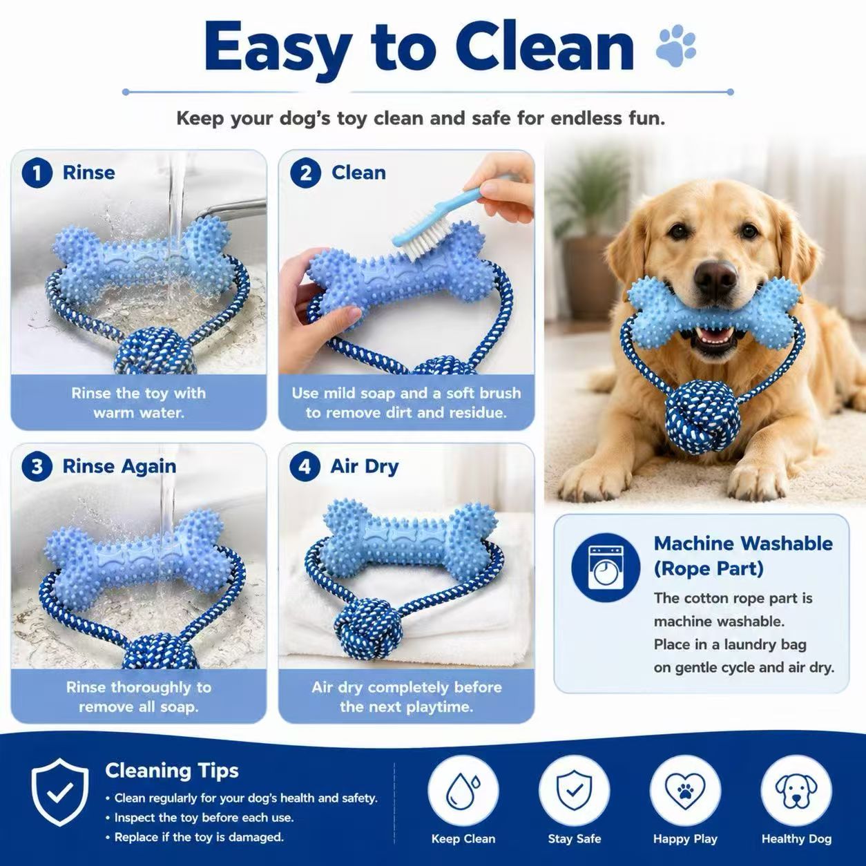Dog Chew Toys for Aggressive C - Dog Rope Toy Aggressive Chewers 评论和价格